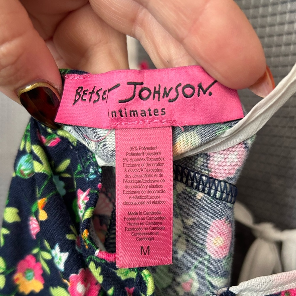 Betsey Johnson Floral Chemise - Picture 2 of 7